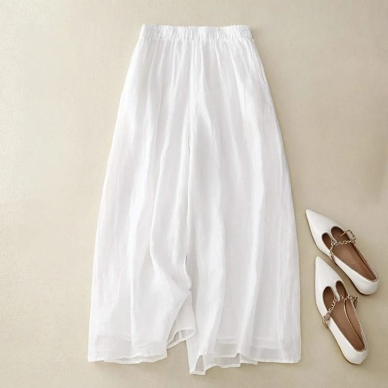 LINEA STRAIGHT-LEG LINEN PANTS