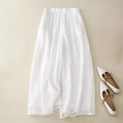 LINEA STRAIGHT-LEG LINEN PANTS