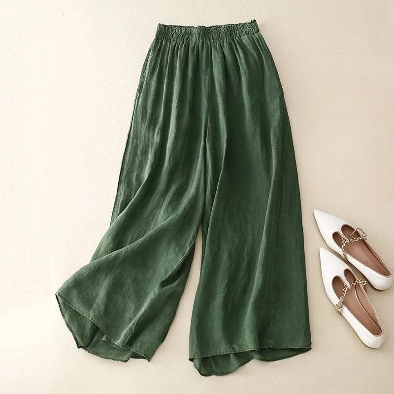 LINEA STRAIGHT-LEG LINEN PANTS