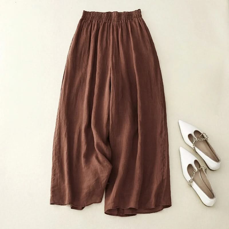 LINEA STRAIGHT-LEG LINEN PANTS