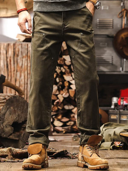 COTTON TWILL WORKWEAR PANTS