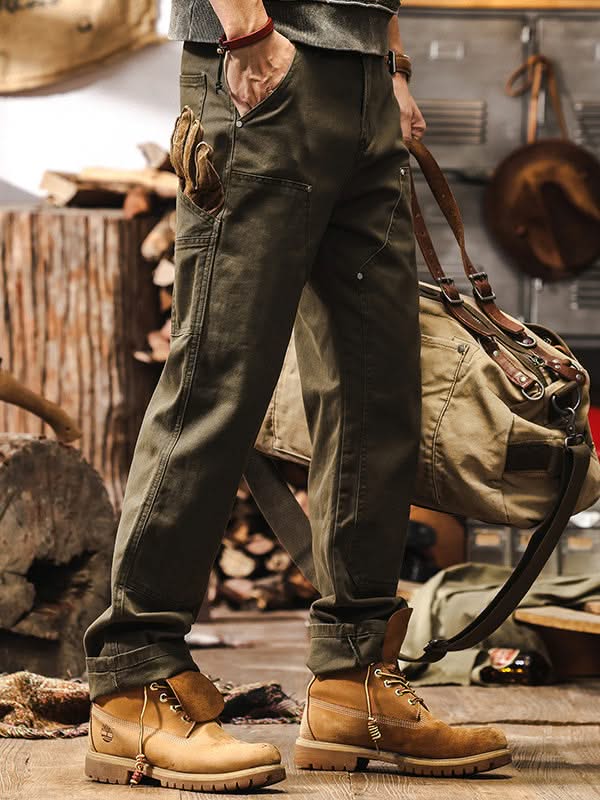 COTTON TWILL WORKWEAR PANTS