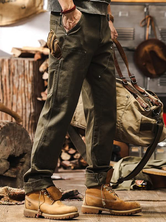 COTTON TWILL WORKWEAR PANTS