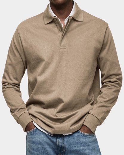 Knit Polo layered