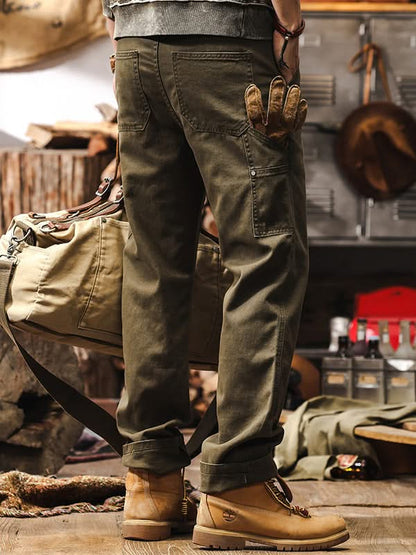 COTTON TWILL WORKWEAR PANTS