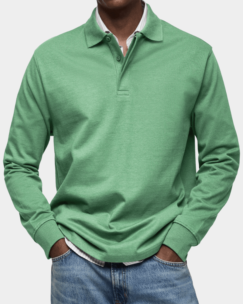 Knit Polo worn
