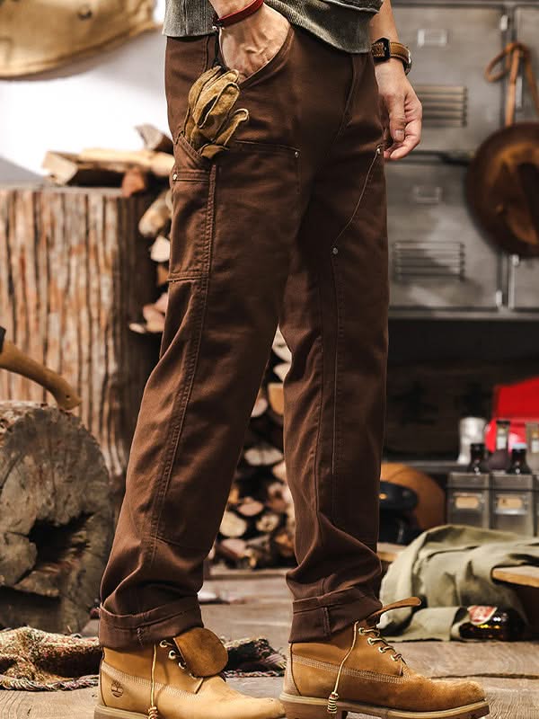 COTTON TWILL WORKWEAR PANTS