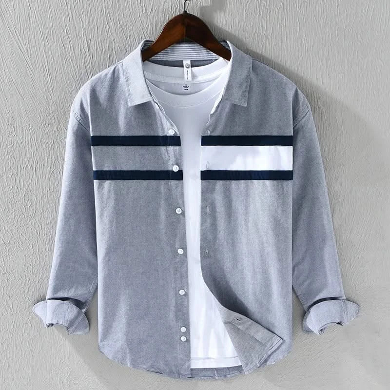 Contrast Panel Shirt front