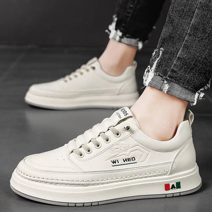 Elegant Leather Shoes - Beige