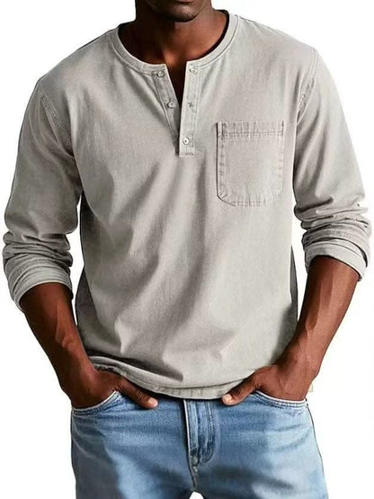 Bamboo Henley worn