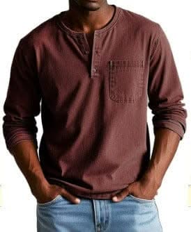Bamboo Henley collar