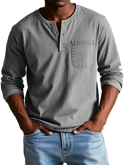 Bamboo Henley detail