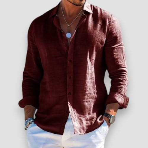 Lasting Linen Shirt collar