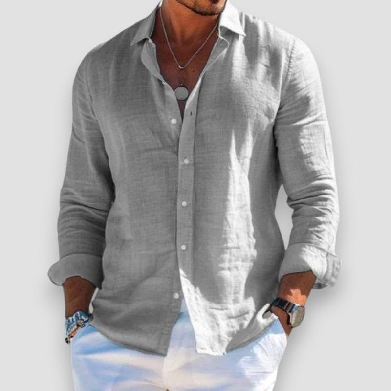 Lasting Linen Shirt front