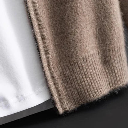 Nicola Luxury Cashmere Jacket - Beige detail